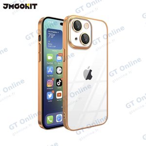 Coque de Protection Crystal Glass JMGOKIT pour Apple iPhone 14 Plus Or