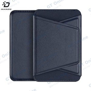Support pour Smartphone Dux Ducis Magnetic Wallet Stand iPhone 12, 13, 14 & 15 Series avec MagSafe Bleu Marine
