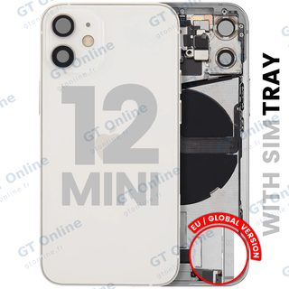 Châssis pour Apple iPhone 12 Mini (version EU, origine d'occasion — grade A, blanc)