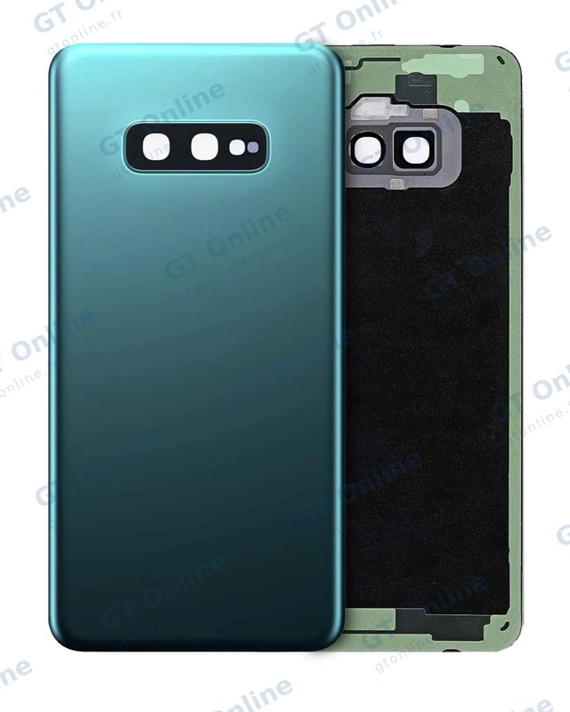 Vitre arrière pour Samsung Galaxy S10E (sans logo, compatible premium, Prism Green)
