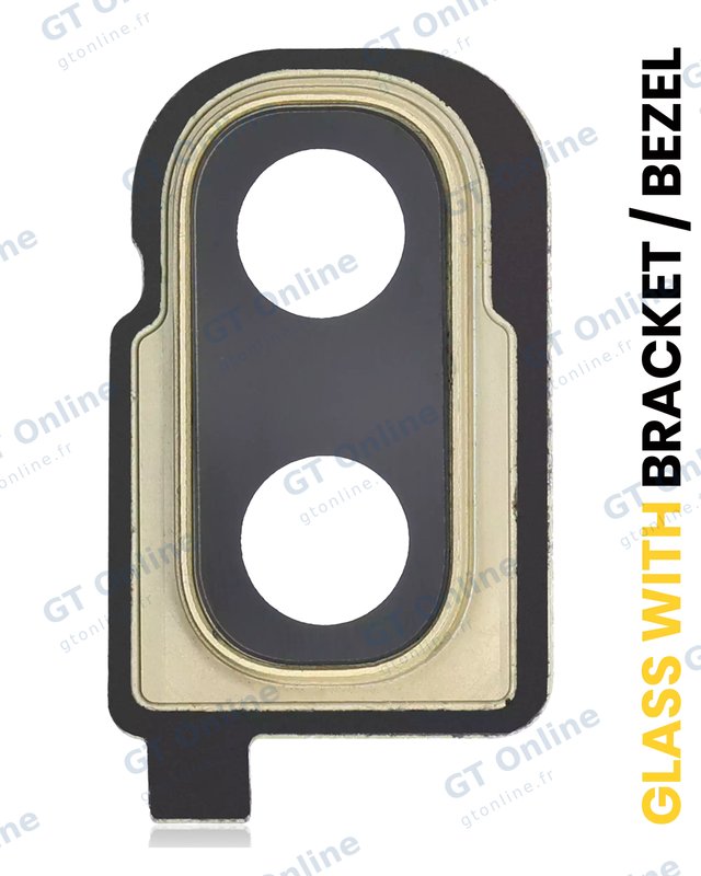 Lentille de caméra arrière avec support et anneau pour Samsung Galaxy Z Flip 4G (F700) / Z Flip 5G (F707) (Mirror Gold)