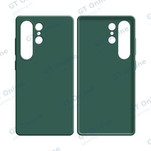 Coque Silicone Compatible pour Samsung Galaxy S25 Ultra S938 (#22) Vert Foncé — vue 2