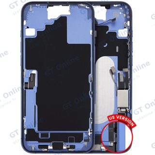 Châssis pour Apple iPhone 16 Plus (version US, origine d'occasion — grade B, bleu outremer)