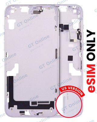 Châssis pour Apple iPhone 14 Plus (version US, compatible premium, violet)