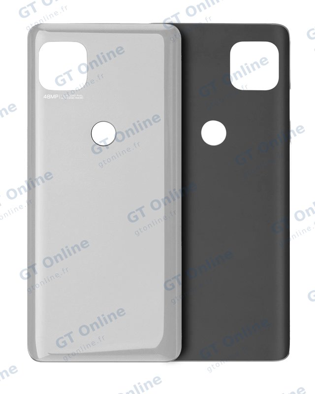 Vitre arrière pour Motorola Moto One 5G Ace (XT2113 -3 / 2020) (origine, Frosted Silver)