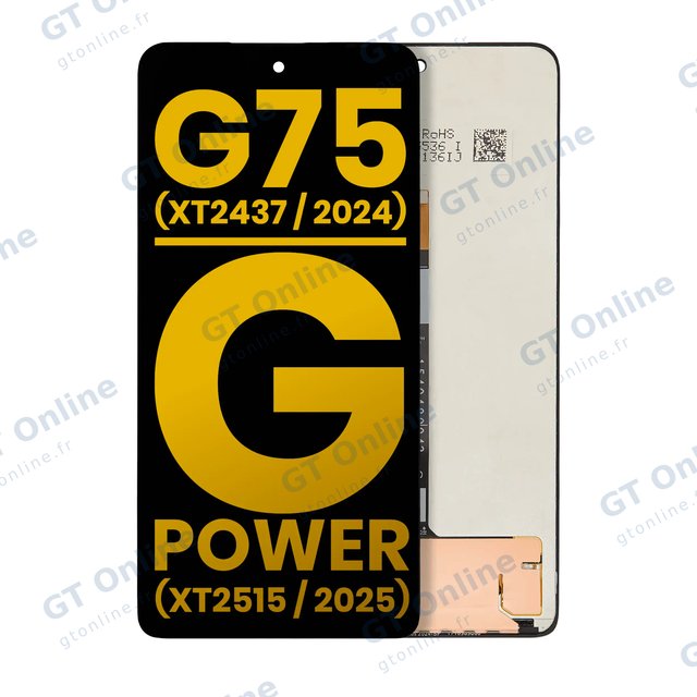 Écran pour Motorola Moto G75 5G (XT2437 / 2024) / G power (XT2515 / 2025) (reconditionné, toutes couleurs)