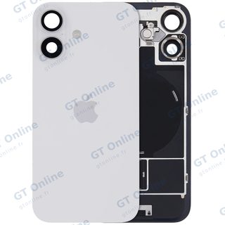 Vitre arrière avec MagSafe, NFC et nappe flash pour Apple iPhone 16 (UK / EU Version, origine, blanc)