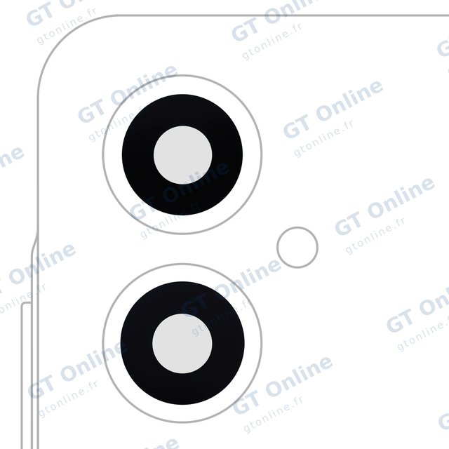 Lentille de caméra arrière avec adhésif pour Samsung Galaxy A06 5G (A066 / 2025)