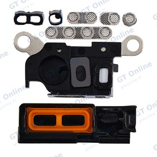 Grille de haut-parleur / micro pour Apple iPhone 15 Pro (titane noir, lot de 10)