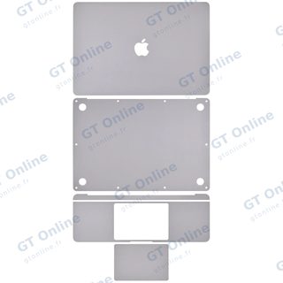 Kit de films de protection 4 en 1 pour MacBook Air 13" A1932 (2018-2019) / A2179 (2020) (gris sidéral)