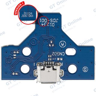 Carte de charge USB à nappe 14 broches pour manette Sony DualShock 4 (PS4) — version 1 : JDS-001