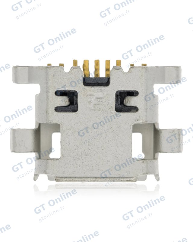 Connecteur de charge à souder — format Micro B, 7 broches, 4 points de fixation (C379)
