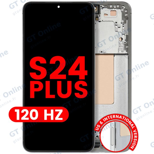 Écran OLED avec châssis pour Samsung Galaxy S24 Plus 5G (version US & internationale, compatible premium, 120 Hz, Jade Green)