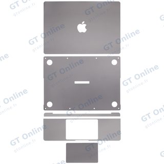 Kit de films de protection 4 en 1 pour MacBook Pro 14" A2442 (2021) / A2779 (2023) / A2918 (2023) (gris sidéral)