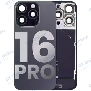 Vitre arrière pour Apple iPhone 16 Pro (origine d'occasion — grade A, titane noir)