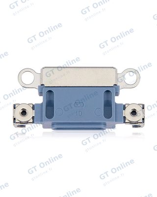 Connecteur de charge nu à souder pour Apple iPhone 14 / 14 Plus (bleu, lot de 10) — réf. 107082026291