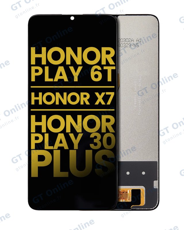 Écran LCD sans châssis pour Honor Play 6T / Honor X7 / Honor Play 30 Plus (reconditionné, toutes couleurs)