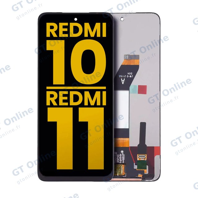 Écran pour Xiaomi Redmi 10 (2021) / Redmi 10 (2022) / Redmi 10 Prime / Note 11 4G (compatible premium, toutes couleurs)