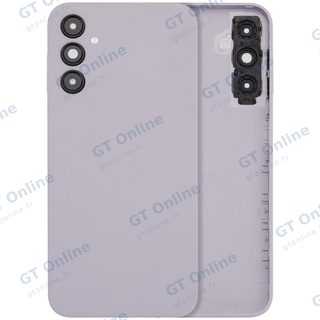 Vitre arrière pour Samsung Galaxy A14 5G (A146 / 2023) (sans logo, compatible premium, argent)