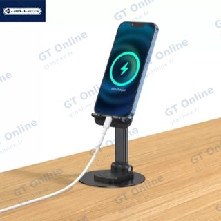 Support de bureau smartphone et tablette rotatif 360° JELLICO PH27 — noir
