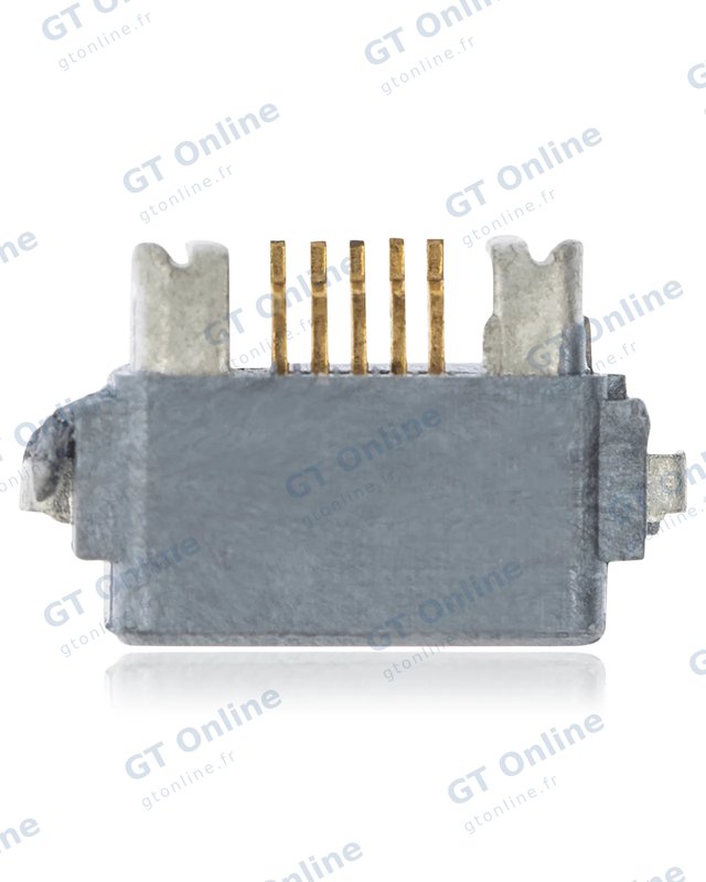 Connecteur de charge à souder — format Micro A, 5 broches, 4 points de fixation (C205)