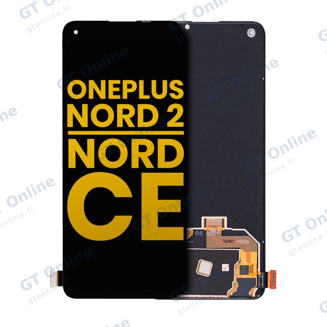 Écran OLED sans châssis pour OnePlus Nord 2 5G / Nord CE 5G (reconditionné, toutes couleurs)