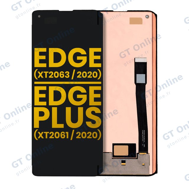 Écran OLED sans châssis pour Motorola Edge 5G (XT2063 / 2020) / Edge Plus (XT2061 / 2020) (reconditionné, toutes couleurs)