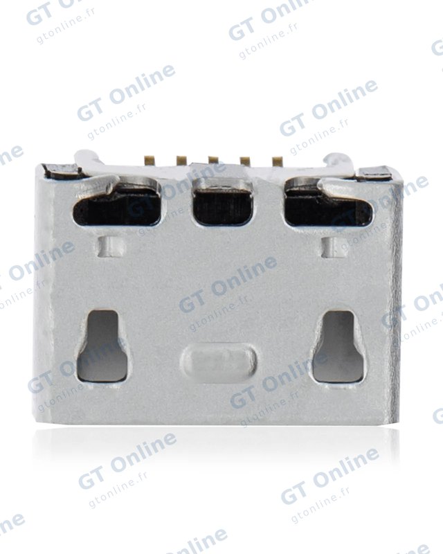 Connecteur de charge à souder — format Micro B, 5 broches, 2 points de fixation (C043)