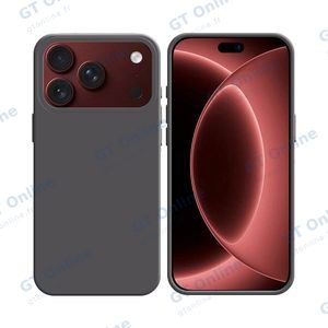 Coque Silicone Compatible pour Apple iPhone 17 Pro/iPhone 18 Pro #34 Gris Foncé