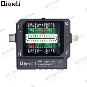 Outil de Diagnostic QianLi iBridge A3 Connecteur de Charge Lightning Type-C (Voltage, Ampérage & Puissance)