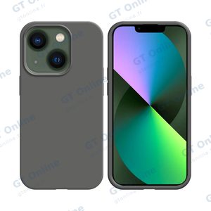 Coque Silicone Compatible pour Apple iPhone 13 Mini (#34) Gris Foncé
