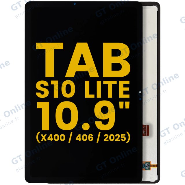Écran LCD sans châssis pour Samsung Galaxy Tab S10 Lite 10.9" (X400 / X406) (2025) (reconditionné, noir)