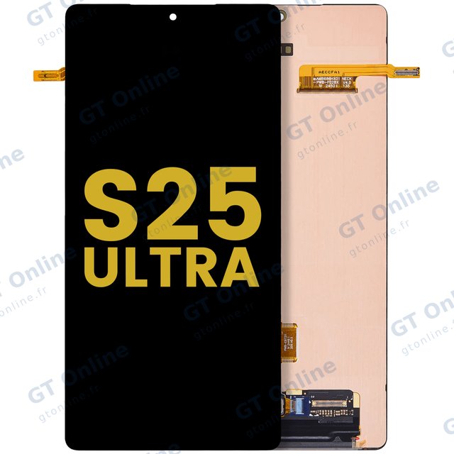 Écran OLED sans châssis pour Samsung Galaxy S25 Ultra 5G (reconditionné, toutes couleurs)