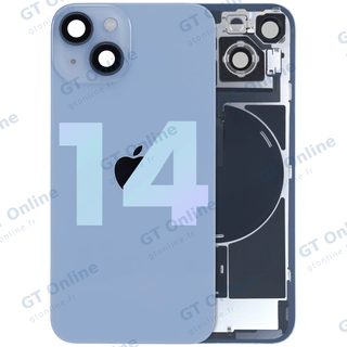 Vitre arrière avec MagSafe, NFC et nappe flash pour Apple iPhone 14 (origine, bleu)