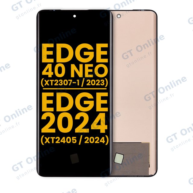 Écran OLED sans châssis pour Motorola Moto Edge 40 Neo (XT2307-1 / 2023) / Moto Edge 2024 (XT2405 / 2024) (reconditionné, toutes couleurs)
