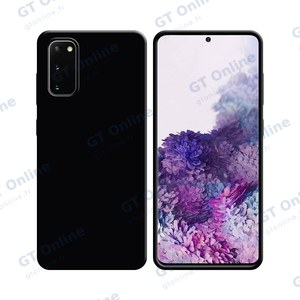 Coque Silicone Compatible pour Samsung Galaxy S20 G980/Galaxy S20 5G G981 (#3) Noir