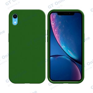 Coque Silicone Compatible pour Apple iPhone XR (#52) Vert Foncé