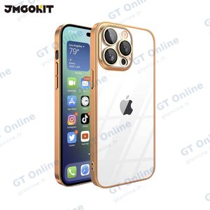 Coque de Protection Crystal Glass JMGOKIT pour Apple iPhone 15 Pro Max Or
