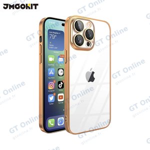 Coque de Protection Crystal Glass JMGOKIT pour Apple iPhone 13 Pro Max Or