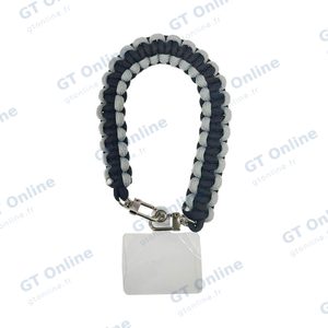 Bracelet pour Smartphone Tressé Noir et Gris
