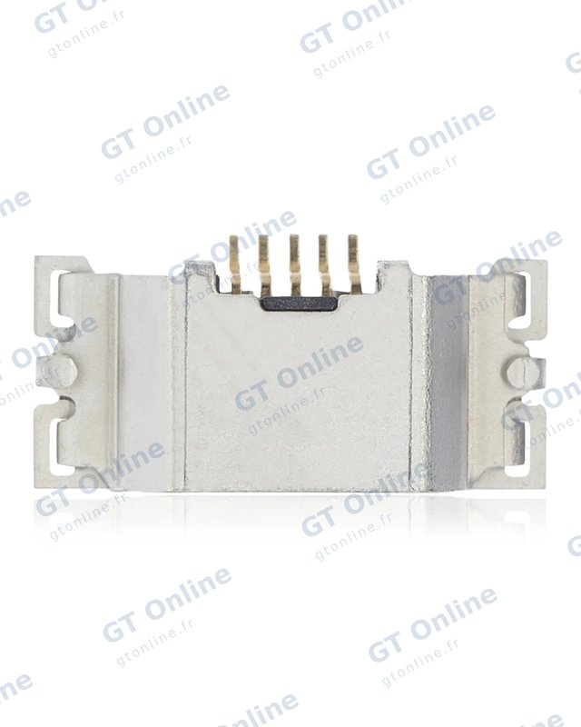 Connecteur de charge à souder — format Micro B, 5 broches, 6 points de fixation (C246)