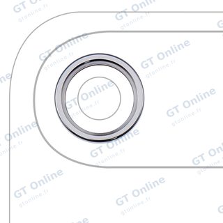 Anneau de contour de caméra arrière pour Apple iPhone Air (bleu ciel)
