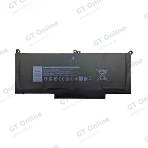 Batterie Ordinateur Portable Premium F3YGT pour Dell Latitude 7280 7290 7380 7390 7480 7490 E7280 E7480 E7490