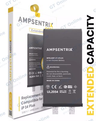 Batterie nue à souder pour Apple IPhone 14 Plus (soudure par points requise, AmpSentrix Core Extended)