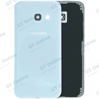 Vitre arrière pour Samsung Galaxy A3 (A320 / 2017) (pack service origine, bleu)