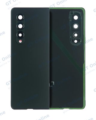 Vitre arrière avec protection des objectifs pour Samsung Galaxy Z Fold 3 5G (compatible, vert Phantom)
