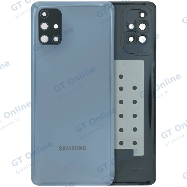 Vitre arrière pour Samsung Galaxy M51 (M515) (pack service origine, noir)