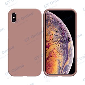 Coque Silicone Compatible pour Apple iPhone XS Max (#06) Rose