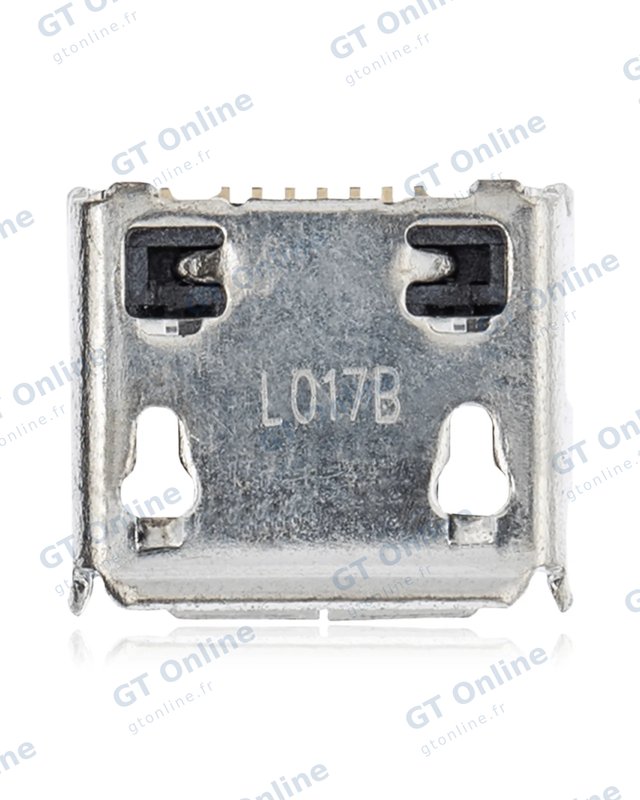 Connecteur de charge à souder — format Micro B, 7 broches, 4 points de fixation (C211)