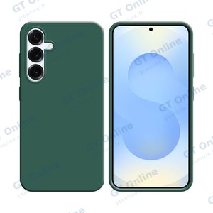 Coque Silicone Compatible pour Samsung Galaxy S25 S931 (#22) Vert Foncé